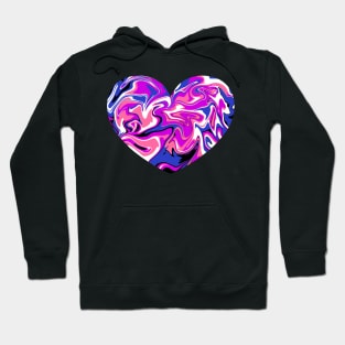 Genderfluid Pride Marble Heart Hoodie